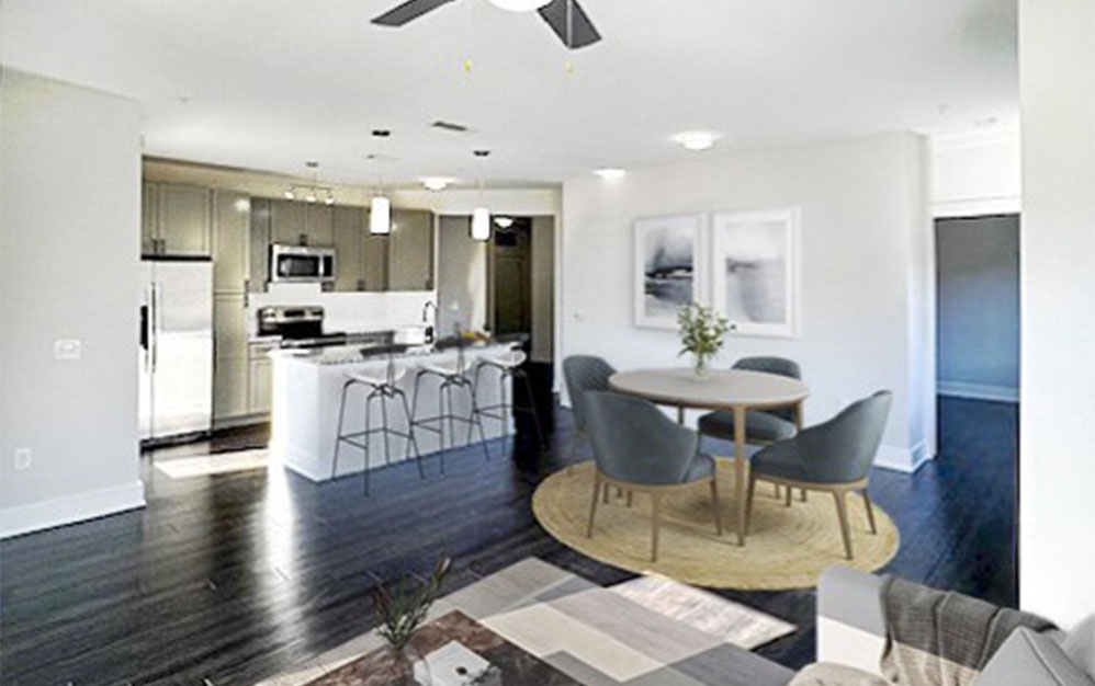 Calico (C1) - 2 bedroom floorplan layout with 2 bathrooms and 1149 square feet (Living Room
)